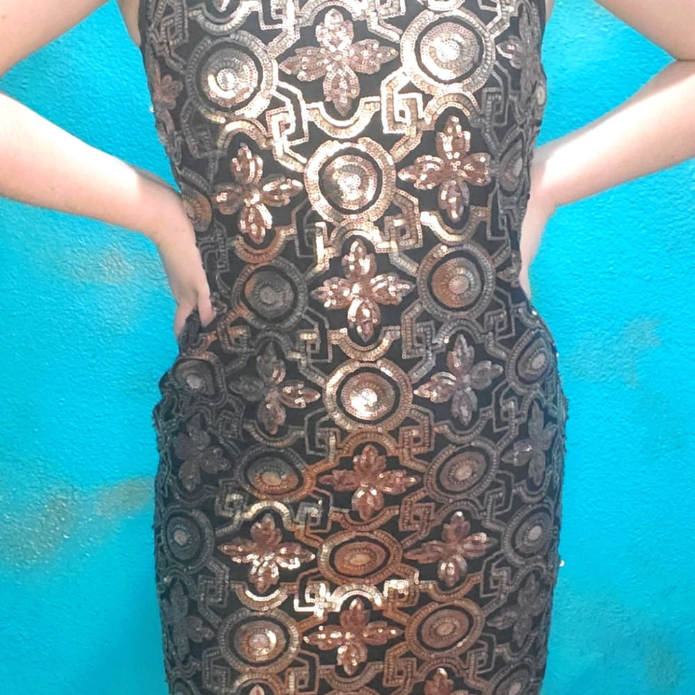 Sequins Art Deco Dress